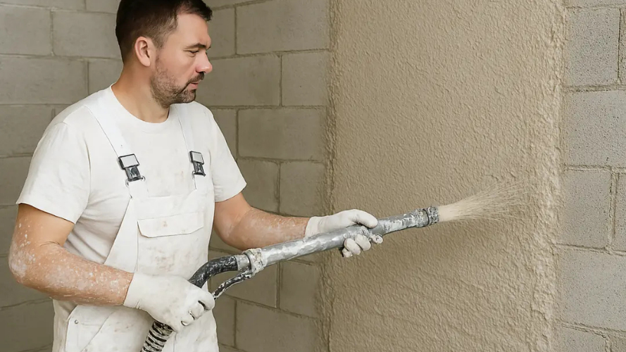 Makinalı Kaba Alçı Uygulamasında Profesyonel İşçiliğin Farkı